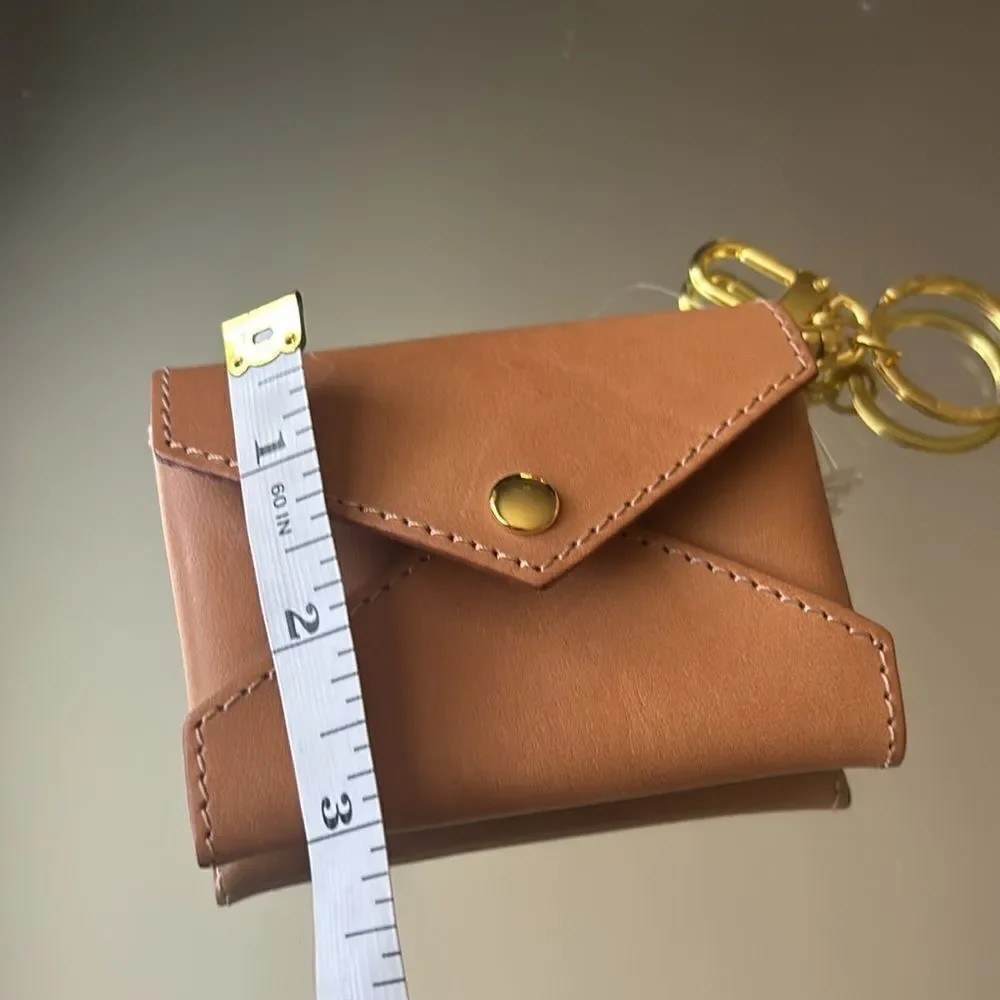 Sidecar Leather ID Envelope in Carrot / New No Box